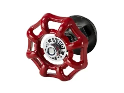 Dolle Absperrventil Handle für Pipe-Regalsystem 20 mm (3/4") Rot-Schwarz