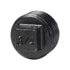Dolle Stopfen Plug für Pipe-Regalsystem 20 mm (3/4") Schwarz Matt 2 Stück