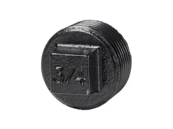 Dolle Stopfen Plug für Pipe-Regalsystem 20 mm (3/4") Schwarz Matt 2 Stück