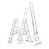 DRABEST Vielzweckleiter 3 x 7 Sprossen Aluminium* Leitern