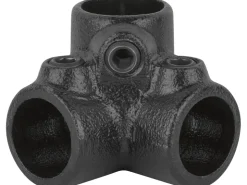 Dreiweg-Eckstück 90° für Stahlrohr Ø 2,7 cm* Regale Schwarz