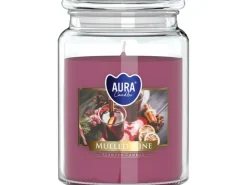 Duftkerze im Glas mit Deckel Glühwein Ø 14 cm x 9,8 cm* Kerzen