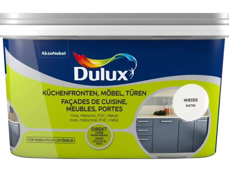 Dulux Fresh Up Lack für Küchen, Möbel und Türen Satin 2 l* Grundierung