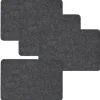 DuneDesign 4 Extradicke Tischsets aus Filz 43 x 30 x 0.5 cm Grau* Tischdecken|Ostern