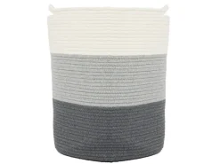 DuneDesign Aufbewahrungskorb aus Baumwolle 50 Liter Ø 38 x 46 cm* Kissen