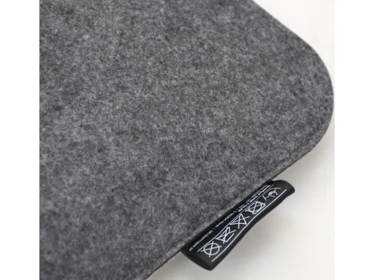 DuneDesign Eckiges Sitzkissen aus Filz 35 x 35 cm 30 mm Stark in Grau* Stühle