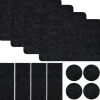 DuneDesign Tischset für 4 Personen aus Filz 43 x 30 cm Anthrazit