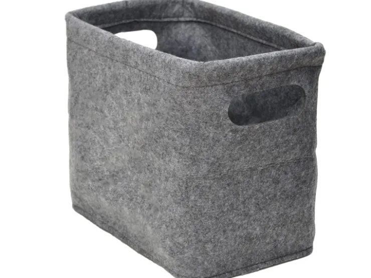 DuneDesign Toilettenpapier Aufbewahrungs Box aus Filz für 4 Klopapier Rollen* Aufbewahrung