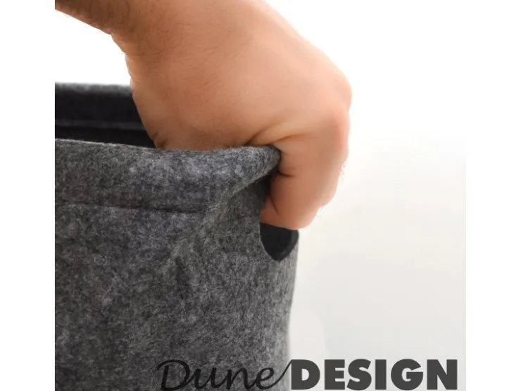 DuneDesign Toilettenpapier Aufbewahrungs Box aus Filz für 4 Klopapier Rollen* Aufbewahrung