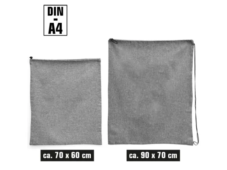 DuneDesign Wäschesack 100 Liter & 60 Liter Wäschesammler mit Kordelzug