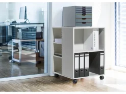 Durable Multifunktions-Wagen 74/59 3-seitig Offen Weiß* Büroregale