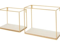 Duraline Dekoregal 2er-Set Stahl