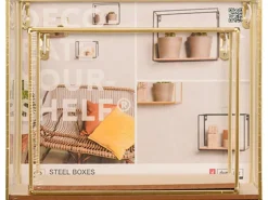 Duraline Dekoregal 2er-Set Stahl