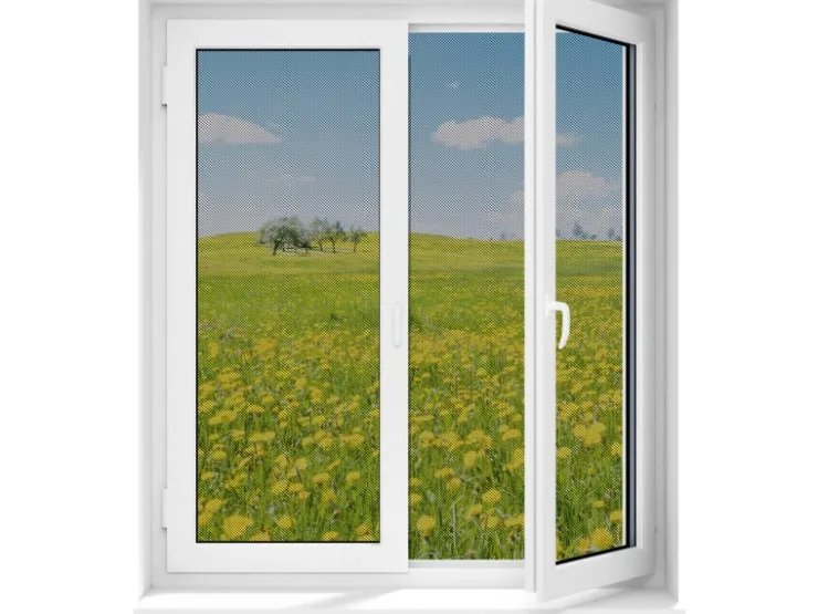 Easymaxx Fenster-Moskitonetz Magic Klick Schwarz 150 cm x 130 cm* Insektenschutz