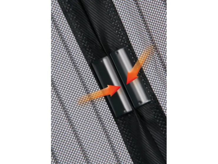 Easymaxx Tür-Moskitonetz Magic Klick Schwarz 90 cm x 210 cm* Türvorhänge