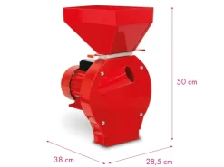 Eberth Elektrische Getreidemühle 1100 Watt 52 L Eimer Durchsatzmenge 240 kg/h* Kleintierbedarf|Malerbedarf