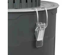 Eberth Elektrische Getreidemühle 50L Eimer 1300 W 13L Einfülltrichter 400 kg/h* Kleintierbedarf