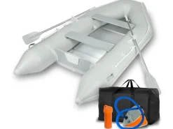 Eberth Schlauchboot 4 Personen + 1 Kind 3,20m x 1,50m Boot mit Sitzbank bis 566 kg