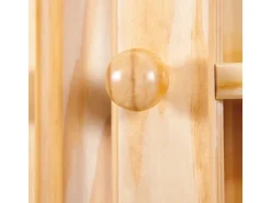 ebuy24 Alican Vitrinenschrank 2 Türen 2 Glastüren 2 Schubladen Natur* Vitrinen