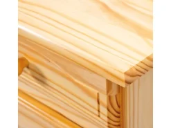 ebuy24 Alican Vitrinenschrank 2 Türen 2 Glastüren 2 Schubladen Natur* Vitrinen
