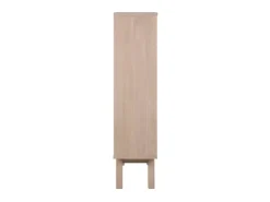 ebuy24 Align Vitrinenschrank Höhe 145 cm 1 Glastür 2 Schubladen Eiche