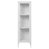 ebuy24 Brisbane1 Vitrinenschrank Weiß* Vitrinen
