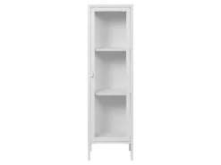 ebuy24 Brisbane1 Vitrinenschrank Weiß* Vitrinen