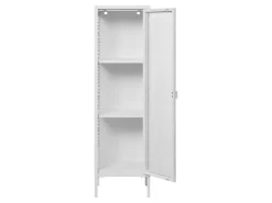 ebuy24 Brisbane1 Vitrinenschrank Weiß* Vitrinen