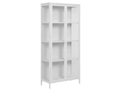 ebuy24 Brisbane Vitrinenschrank Weiß