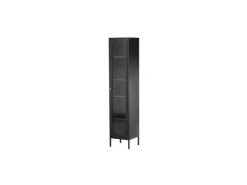 ebuy24 Cali Vitrinenschrank 1 Tür Schwarz* Vitrinen