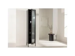 ebuy24 Cali Vitrinenschrank 1 Tür Schwarz* Vitrinen