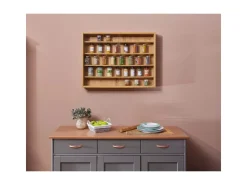 ebuy24 Comit Vitrinenschrank Wandhängend 2 Glastüren Sonoma Eiche Dekor* Vitrinen