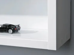 ebuy24 Comit Vitrinenschrank Wandhängend 2 Glastüren Weiss
