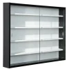 ebuy24 Comit Vitrinenschrank Wandhängend 2 Glastüren Weiss Schwarz* Vitrinen