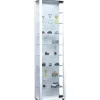 ebuy24 Edana Maxi Vitrinenschrank 1 Glastür Glasvitrine mit 8 Glasböden Weiß* Vitrinen