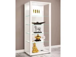ebuy24 Glasol3 Vitrinenschrank Weiß