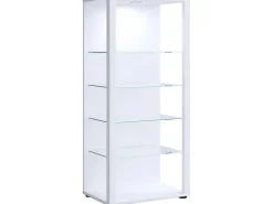 ebuy24 Glasol3 Vitrinenschrank Weiß