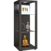 ebuy24 GlasolM Vitrinenschrank 3 Ablagen Anthrazit* Vitrinen