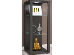 ebuy24 GlasolM Vitrinenschrank 3 Ablagen Anthrazit* Vitrinen
