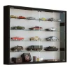 ebuy24 Mandosa L Vitrinenschrank an der Wand Montierte 2 Glastüren Schwarz