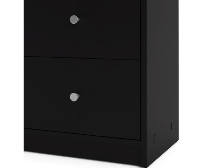 ebuy24 Maria Kommode Breit mit 6 Schubladen Schwarz