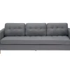 ebuy24 Marino Sofa 3 Personen Stoff Grau