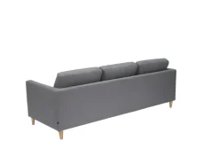 ebuy24 Marino Sofa 3 Personen Stoff Grau