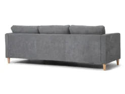 ebuy24 Marino Sofa Chaiselongue Rechts oder Links Gewendet in Samt Grau* Sofas