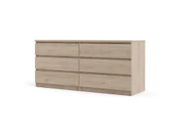 ebuy24 Nada Kommode 6 Schubladen Hickory-Dekor