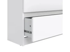 ebuy24 Naia Kommode 6 Schubladen Weiß Hochglanz* Bettwäsche