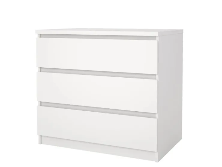 ebuy24 Naia Kommode 3 Schubladen Weiß* Kommode