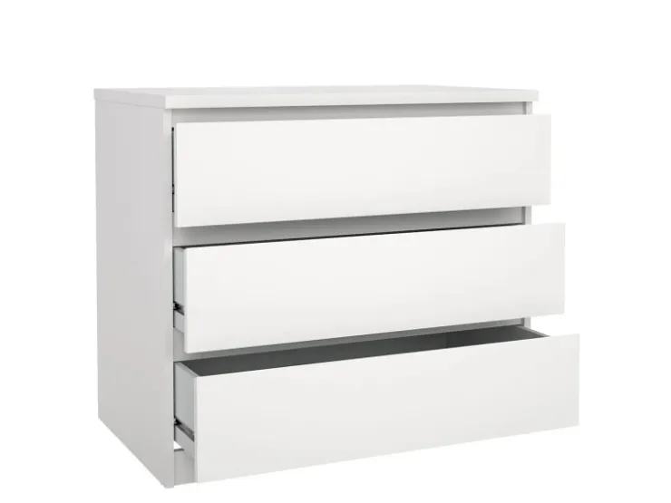 ebuy24 Naia Kommode 3 Schubladen Weiß* Kommode