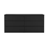 ebuy24 Naia Kommode 6 Schubladen Schwarze Struktur