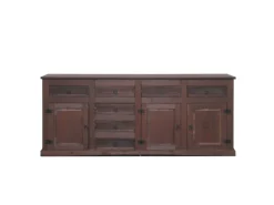 ebuy24 New Mexico Sideboard mit 7 Schubladen und 3 Türen Kolonial Gebeitzt Wachs* Regale Massivholz|Sideboards